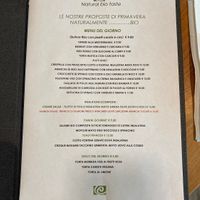 Menu example  at Euroverde Bio in Carugate