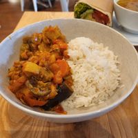 Curry and rice at The Fragrance of the Heart - Fritjof Nansens Plass in Oslo