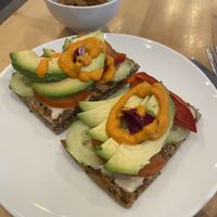 Sourdough toasted with avocado  at The Fragrance of the Heart - Fritjof Nansens Plass in Oslo