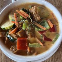 Panang curry + tempeh   at Green Elephant Vegetarian Bistro & Bar in Portsmouth