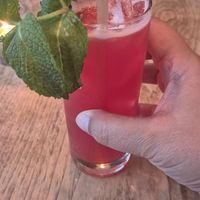 pomegranate mojito non alcoholic.  10/10 at Green Elephant Vegetarian Bistro & Bar in Portsmouth