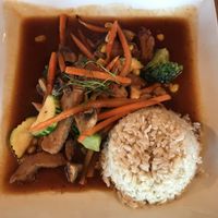 Spicy vegetable medley at Green Elephant Vegetarian Bistro & Bar in Portsmouth