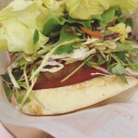 Salad burger  at Rice Burger Haimiso - 하이미소 in Seoul