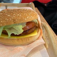 Cheese burger  at Rice Burger Haimiso - 하이미소 in Seoul