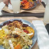 Lasanha e pastéis de Seitan at Terra Viva in Espinho