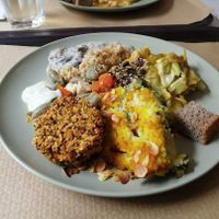 Prato com a oferta do bouffet em 27/12/22 at Terra Viva in Espinho