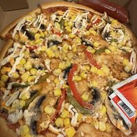 The only vegan pizza we have found in Jakarta!   at Bite n Chat in Jakarta