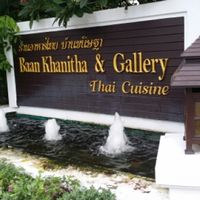 sign in front at Baan Kanitha in Bangkok