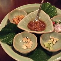 Complementary miangkam at Baan Kanitha in Bangkok