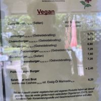 Vegane Karte  at nina's ess-Art in Immendingen