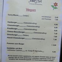 Vegan menu at nina's ess-Art in Immendingen