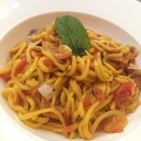 tomato and mushrooms pasta  at Cloud Kitchen in Beijing