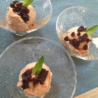 amarena ice cream AMAZING! at Cloud Kitchen in Beijing