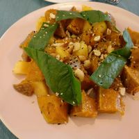 roast pumpkin salad at Cloud Kitchen in Beijing