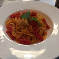 Tomato pasta at Cloud Kitchen in Beijing