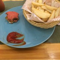 One more potato wedges for 22 rmb  at Cloud Kitchen in Beijing