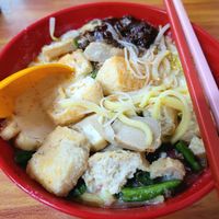 White curry noodles. Quite spicy at Da Fei Char Mee Hoon in Penang