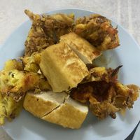 Fried tofu and veggies fritters   at Da Fei Char Mee Hoon in Penang