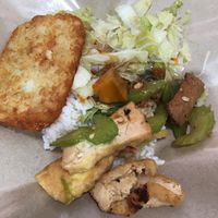 Economical veg with rice $3 at Mei Jing Vegetarian Stall 美景素食 in Central Singapore