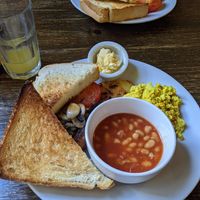 Vegan full English £8 at Pimento Tea Rooms in Lincoln