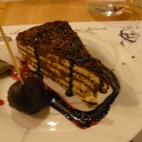 Dessert at El Jardin de los Dragones in Murcia