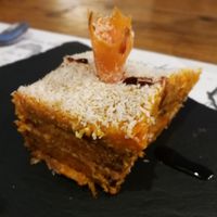 Carrot cake. Amazing :) at El Jardin de los Dragones in Murcia