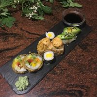 Vegan sushi! at El Jardin de los Dragones in Murcia