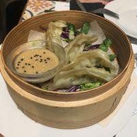 Vegan gyozas at El Jardin de los Dragones in Murcia