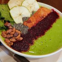 Smoothie bowl with dehydrated fruits... A little weird imo at Broccoli Revolution - Sukhumvit Rd in Bangkok