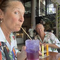 Pea Ricky drink  at Broccoli Revolution - Sukhumvit Rd in Bangkok