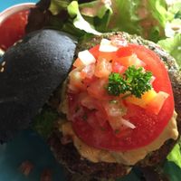 Broccoli Charcoal Burger at Broccoli Revolution - Sukhumvit Rd in Bangkok