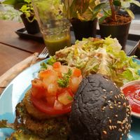 The burger at Broccoli Revolution - Sukhumvit Rd in Bangkok
