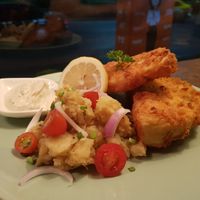 Christmas special: jackfruit schnitzel at Broccoli Revolution - Sukhumvit Rd in Bangkok