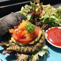 Burger at Broccoli Revolution - Sukhumvit Rd in Bangkok