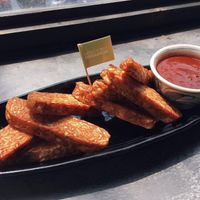 Fried tempeh at Broccoli Revolution - Sukhumvit Rd in Bangkok