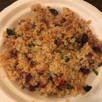 Moroccan cous cous salad at Zatar Falafel & Hummus in Vilnius