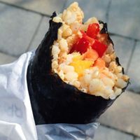 mecican brown rice sushi at Brownjoy in Bratislava