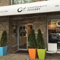 Commodity Juicery on Fraser Street in Vancouver. at Commodity Juicery in Vancouver