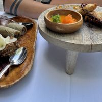 Vegan appetizers   at Le Nil Bleu in Montreal