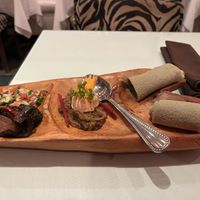 Vegan tasting menu for 1 - first course  at Le Nil Bleu in Montreal