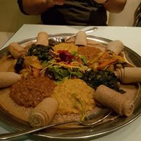 Vegan tasting platter at Le Nil Bleu in Montreal