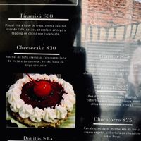 Dessert menu  at Gatorta - Food Stand in Mexico City