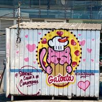 Back of the stand  at Gatorta - Food Stand in Mexico City