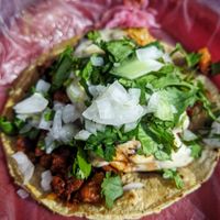 Chorizo taco at Gatorta - Food Stand in Mexico City