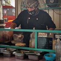 Chef at work. at Gatorta - Food Stand in Mexico City