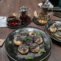 Sweet jam dumplings at Forky's - Jakubské Nam. in Brno