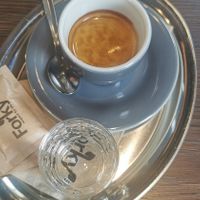 Coffee with water at Forky's - Jakubské Nam. in Brno