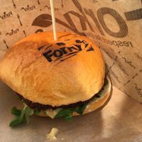 French burger at Forky's - Jakubské Nam. in Brno