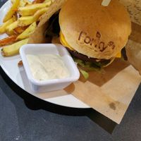 Cheeseburger&fries&mayo at Forky's - Jakubské Nam. in Brno
