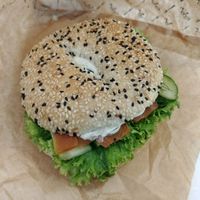 'Salmon' Bagel at Forky's - Jakubské Nam. in Brno